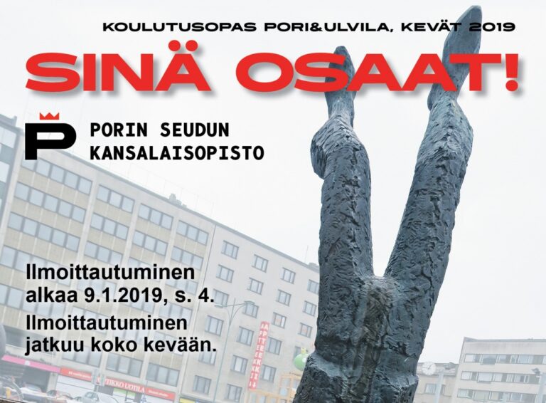 Sinä Osaat! -koulutusopas kevät 2019