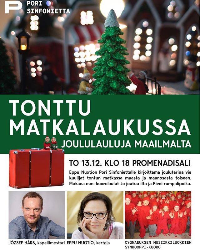 Pori Sinfonietta Tonttu matkalaukussa