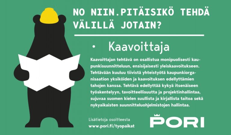 Kaavoittaja, rekryilmoitus