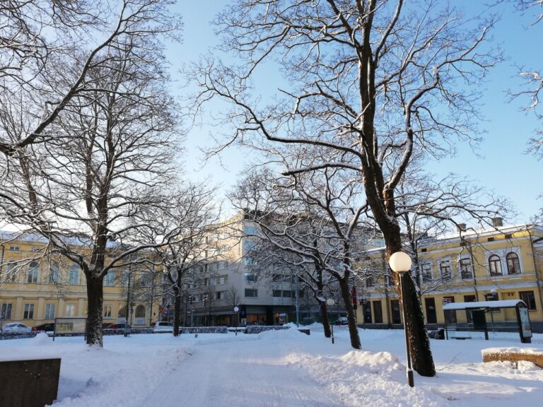 Talvinen keskustamaisema