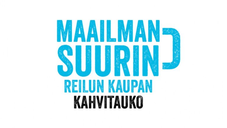 Maailman suurin Reilun kaupan kahvitauko -logo