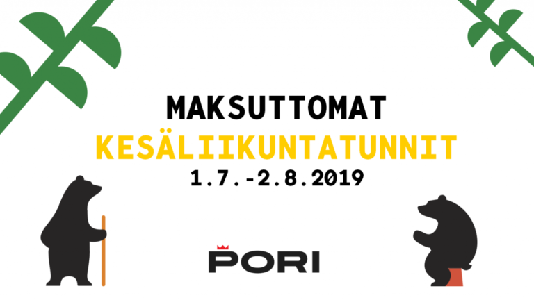 Maksuttomat kesäliikuntatunnit alkavat heinäkuussa 2019