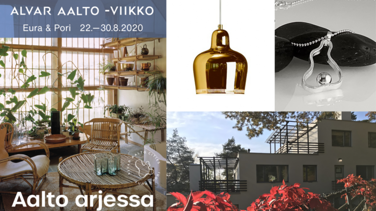 Alvar Aalto -viikon juliste ja arvonnan palkinnot