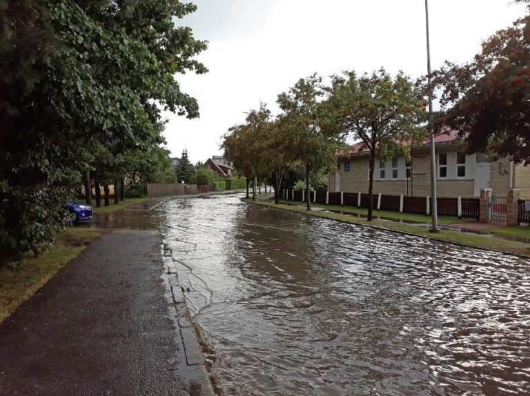 Tulva Viron Haapsalussa, joka on yksi NOAH-hankkeen pilottikohteista