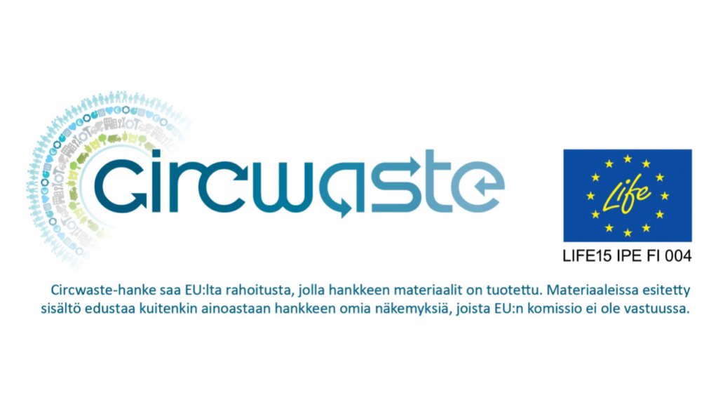 Circwaste - Kohti kiertotaloutta -hanke-logo, EU-Life-hanke