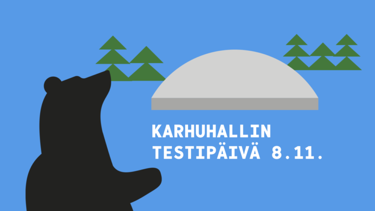 Karhuhallin testipäivä 8.11.