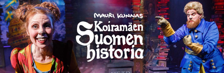 Mainoskuva Koiramäen Suomen historia näytöksestä