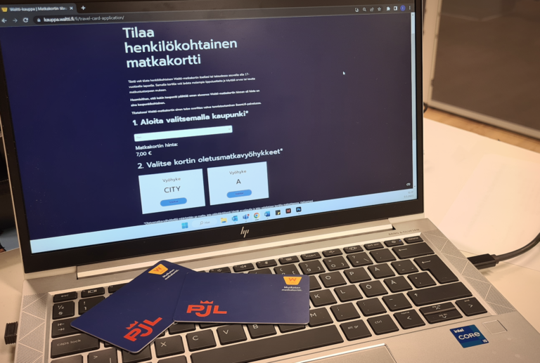 Waltti-joukkoliikennesovelluksen verkkokauppa