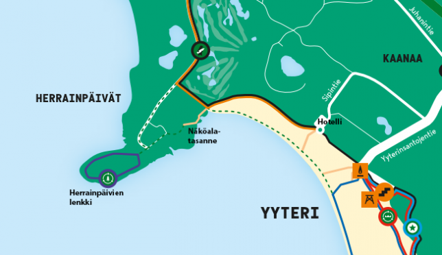 Kartta, Yyterin rannan pohjoisosa