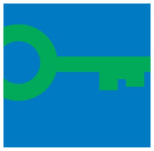 Green key logo