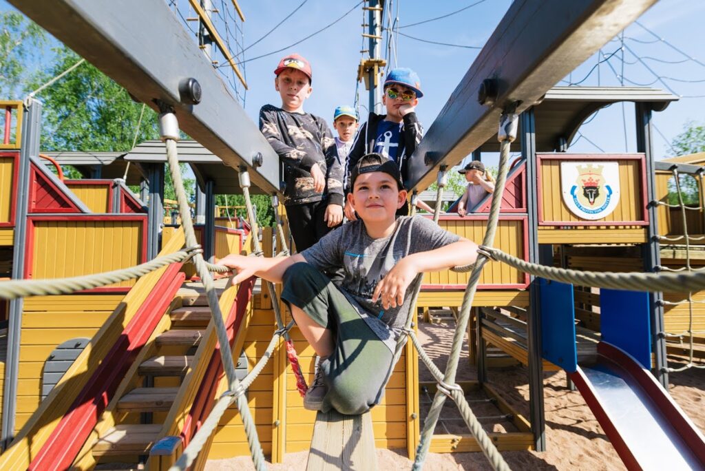 Children in a play park