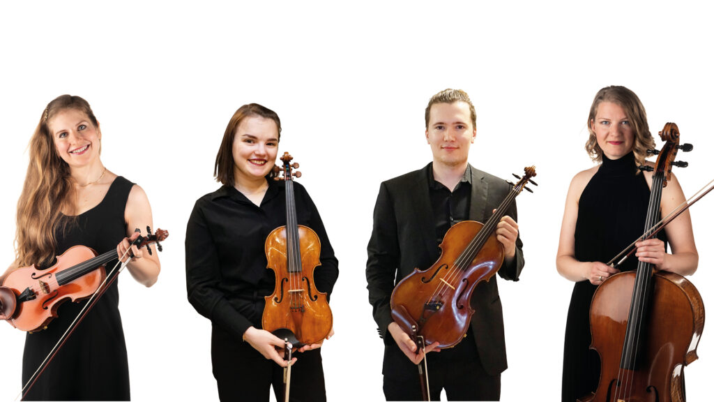 Pori Quartetissa soittavat Johanna Ilvesmäki, Gloria Ilves, Antti Niemistö ja Magdalena Büchert.